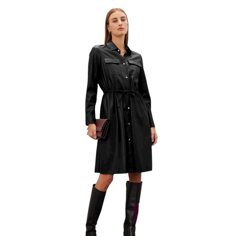 Hugo Boss- Daledy Vegan Leather Dress Size 10